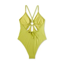 Women's Ring Front Cut Out One Piece Swimsuit - Wild Fable™ Green -Target GUEST 008223ef e950 4dd6 be6e 1c6dd4ee79bb
