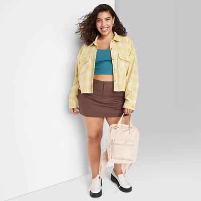 Women's Long Sleeve Cropped Button-Down Shirt - Wild Fable™ 8 Women's Long Sleeve Cropped Button-Down Shirt - Wild Fable™ - Image 6