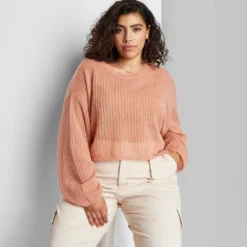 Women's Crewneck Open Knit Cropped Pullover - Wild Fable™ 10 Women's Crewneck Open Knit Cropped Pullover - Wild Fable™ -Target GUEST 06fe5c44 0285 4b6a 8d73 750332b45d0c