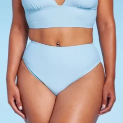 Women's High Leg Cheeky High Waist Bikini Bottom - Wild Fable™ Light Blue -Target GUEST 0724145e 1bbf 438e 84bd 8671b558a8e1