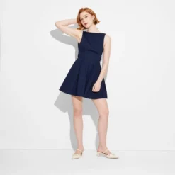 Women's Bow Back Mini A-Line Dress - Wild Fable™