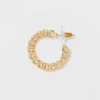 Frozen Chain And Chunky Hoop Trio Earring Set 3pc - Wild Fable™ Gold: Nickel-Free Metal Jewelry -Target GUEST 081c03a2 c1de 43aa 9312 062846b94f61