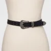 Women's Double Perf Western Belt - Wild Fable Black 1 Women's Double Perf Western Belt - Wild Fable Black -Target GUEST 0ac2bdb9 0df5 4515 b5a6 0e30a6f29a2c