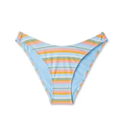 Women's High Leg Cheeky Bikini Bottom - Wild Fable™ Multi Lurex Striped -Target GUEST 11a8361c 7c73 464e 9fb9 7274d1b80ab9