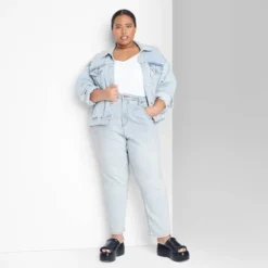 Women's Super-High Rise Tapered Jeans - Wild Fable™ Light Wash -Target GUEST 11ee0a35 801c 49cb a4b7 86d2ddd85141