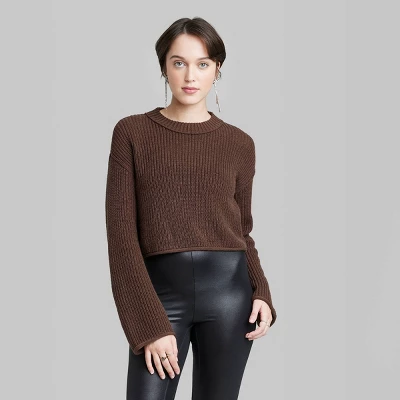 Women's Crewneck Boxy Pullover Sweater - Wild Fable™ 3 Women's Crewneck Boxy Pullover Sweater - Wild Fable™