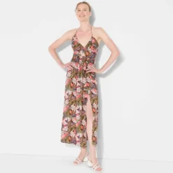 Women's Ruched Maxi Halter A-Line Dress - Wild Fable™ Assorted Pinks Floral 8 Women's Ruched Maxi Halter A-Line Dress - Wild Fable™ Assorted Pinks Floral -Target GUEST 132f3dd0 a9cf 4a05 b880 52b7ee6f7b52