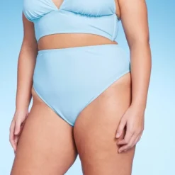 Women's High Leg Cheeky High Waist Bikini Bottom - Wild Fable™ Light Blue -Target GUEST 14d4b814 0d56 46aa 8703 cf8c16b0f944