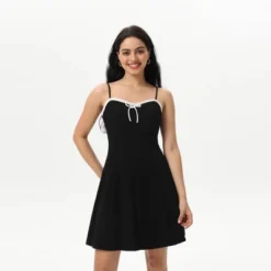 Women's Bow Ruffle Mini Dress - Wild Fable™ Black -Target GUEST 19b1aedd 2bee 4a5f a88e ed922413d05b
