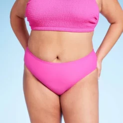 Women's Mid-Rise Full Coverage Bikini Bottom - Wild Fable™ Pink -Target GUEST 1b90dd56 0861 4383 975b b1451a2e5d69