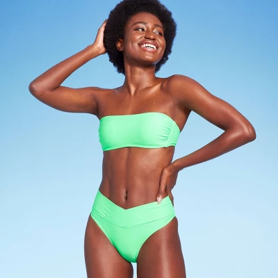 Women's Crossover High Leg Cheeky Mid-Rise Bikini Bottom - Wild Fable™ 17 Women's Crossover High Leg Cheeky Mid-Rise Bikini Bottom - Wild Fable™ - Image 15