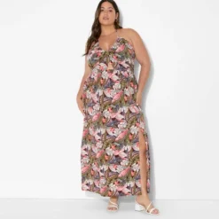 Women's Ruched Maxi Halter A-Line Dress - Wild Fable™ Assorted Pinks Floral 9 Women's Ruched Maxi Halter A-Line Dress - Wild Fable™ Assorted Pinks Floral -Target GUEST 1cdf7f60 b55e 4d1d 90a1 91ada748a420