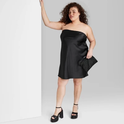 Women's Satin Tube Dress - Wild Fable™ 5 Women's Satin Tube Dress - Wild Fable™ - Image 3