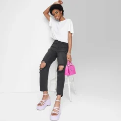 Women's Super-High Rise Curvy Tapered Jeans - Wild Fable™ Black Wash 8 Women's Super-High Rise Curvy Tapered Jeans - Wild Fable™ Black Wash -Target GUEST 1e9c43f6 7a7d 4e3a be9f 8e773cff48ba