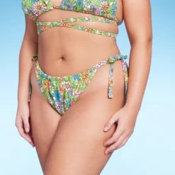 Women's Side-Tie Adjustable Coverage Ultra High Leg Bikini Bottom - Wild Fable™ Floral Print 17 Women's Side-Tie Adjustable Coverage Ultra High Leg Bikini Bottom - Wild Fable™ Floral Print -Target GUEST 1ee0e8d7 664b 4912 a0cb 0d41081a8f08