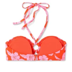 Women's Ring Front Halter Bandeau Bikini Top - Wild Fable™ Orange/Pink Tropical Print 19 Women's Ring Front Halter Bandeau Bikini Top - Wild Fable™ Orange/Pink Tropical Print -Target GUEST 20f46358 c037 493d bc11 4b83f4e1d15b