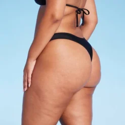 Women's Scoop Front Extra High Leg Thong Bikini Bottom - Wild Fable™ Black 10 Women's Scoop Front Extra High Leg Thong Bikini Bottom - Wild Fable™ Black -Target GUEST 2366aa18 d171 4622 a3cd b814f337b15d