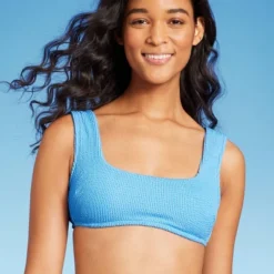 Women's Pucker Square Neck Wide Strap Bralette Bikini Top - Wild Fable™ -Target GUEST 23a5c769 9c57 43ef ae2d d1bbe867a541