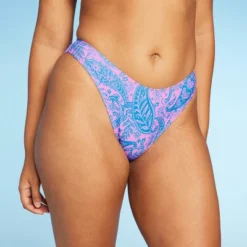 Women's Paisley Print Low-Rise Cheeky High Leg Bikini Bottom - Wild Fable™ Blue/Pink 9 Women's Paisley Print Low-Rise Cheeky High Leg Bikini Bottom - Wild Fable™ Blue/Pink -Target GUEST 27df1c40 18c6 4e68 8a2d c5dc300353bc