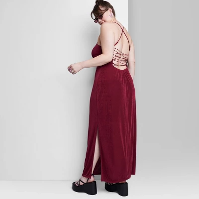 Women's Lace-Up Back Maxi Bodycon Dress - Wild Fable™ 5 Women's Lace-Up Back Maxi Bodycon Dress - Wild Fable™ - Image 3