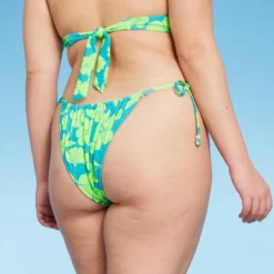 Women's Adjustable Coverage Bikini Bottom - Wild Fable™ Blue/Green Tropical Print -Target GUEST 2af354b7 0280 41c9 bc3a 6fbbe9df218f