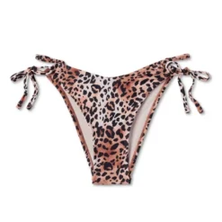 Women's Cut Out Strappy Side-Tie Extra High Leg Extra Cheeky Bikini Bottom - Wild Fable™ Multi Animal Print -Target GUEST 2b40869e efe3 4e78 a91a 629b20056160