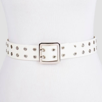 Women's Grommet Belt - Wild Fable™ White 4 Women's Grommet Belt - Wild Fable™ White - Image 2