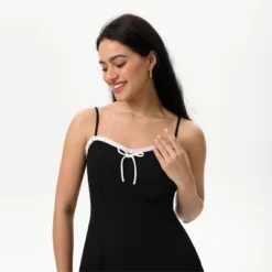 Women's Bow Ruffle Mini Dress - Wild Fable™ Black -Target GUEST 33e9dfb2 90d3 417e bb14 19ed2c090cee