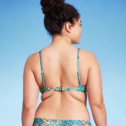 Women's Scoop Front Bralette Bikini Top - Wild Fable™ Blue Patchwork Print 13 Women's Scoop Front Bralette Bikini Top - Wild Fable™ Blue Patchwork Print -Target GUEST 3b1e2ee6 8d20 4431 bd97 df379dcffc40