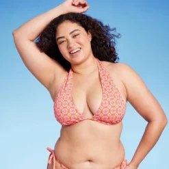 Women's U Bralette Multiway Bikini Top - Wild Fable™ Orange Tile Print -Target GUEST 3de00cfe c89b 4091 aa23 9e65d2d87d86