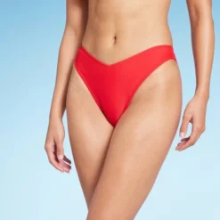Women's Low-Rise Super Cheeky Extra High Leg Bikini Bottom - Wild Fable™ Red -Target GUEST 3fa959bf c9f4 4211 bffc 4fc9dedca151