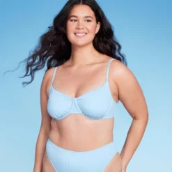 Women's Ribbed Underwire Bralette Bikini Top - Wild Fable™ -Target GUEST 416a3e9c 9135 418d ba9a 9d34c53faf19