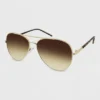 Women's Metal Aviator Sunglasses - Wild Fable™ Gold -Target GUEST 44385d2c cea2 4ea7 8674 581f390c572f