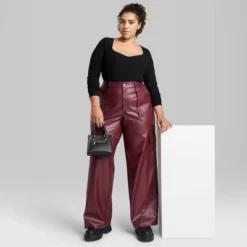 Women's High-Rise Straight Leg Faux Leather Cargo Pants - Wild Fable™ -Target GUEST 45f2e669 18fe 42ef a5c5 6f85d7257550