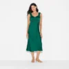 Women's Ruched Midi Bodycon Dress - Wild Fable™ Dark Green