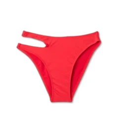 Women's Side Cut Out Mid-Rise High Leg Cheeky Bikini Bottom - Wild Fable™ Red -Target GUEST 56697d2a 7a4c 42e5 8532 65691f55aa41