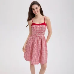 Women's Smocked Bodice Mini Cami Dress - Wild Fable™ Red Gingham 9 Women's Smocked Bodice Mini Cami Dress - Wild Fable™ Red Gingham -Target GUEST 57ca09a4 d7d1 4030 b664 7ef25eaa2e0c