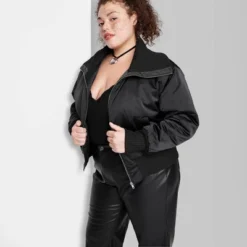 Women's Satin Bomber Jacket - Wild Fable™ 9 Women's Satin Bomber Jacket - Wild Fable™ -Target GUEST 5a2e537b 386f 4b86 b4c1 4c96042aeab6