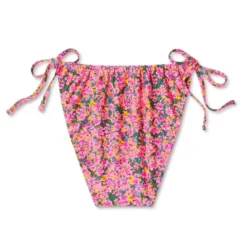 Women's Side-Tie Cheeky Bikini Bottom - Wild Fable™ Pink Floral Print -Target GUEST 5f994888 9f01 4a09 8ccf f5f43e66b54c