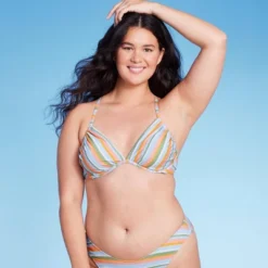 Women's Underwire Bikini Top - Wild Fable™ Multi Lurex Striped -Target GUEST 5fa61f57 c216 438b 84c4 9bb5b1f6bec5