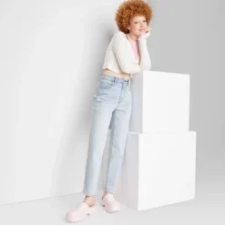 Women's Super-High Rise Tapered Jeans - Wild Fable™ Light Wash -Target GUEST 63a213b2 e61f 4e87 8d98 025846d05916