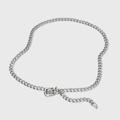 Women's Chain Belt - Wild Fable™ Silver 5 Women's Chain Belt - Wild Fable™ Silver - Image 3