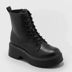 Women's Zea Combat Boots - Wild Fable™ Black -Target GUEST 659a0e8f c8d0 4a6f 9406 031dd2988836