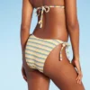 Women's Ribbed Extra Cheeky Extra High Leg Bikini Bottom - Wild Fable™ Blue/Green/Pink Striped -Target GUEST 6bbd7c7a 0ed5 480a b76b 0c8be3b65c6f