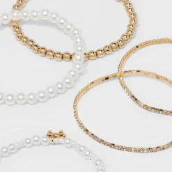 Beaded And Pearl Bow Charm Bracelet Set 5pc - Wild Fable™ Gold 8 Beaded And Pearl Bow Charm Bracelet Set 5pc - Wild Fable™ Gold -Target GUEST 6d9e9f01 71c2 47f1 81c6 ca81223d170b