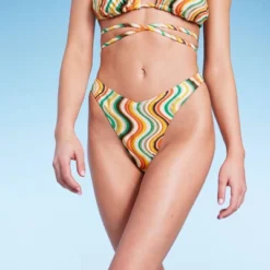 Women's Extra High Leg Ultra Cheeky Bikini Bottom - Wild Fable™ Multi Striped 15 Women's Extra High Leg Ultra Cheeky Bikini Bottom - Wild Fable™ Multi Striped -Target GUEST 7e22eda3 5e17 499c a08d d549cff1ca65