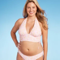 Women's Cinch Side Longline Halter Bikini Top - Wild Fable™ Multi Floral Print -Target GUEST 7e310a26 a376 4489 8733 0755d60647c1