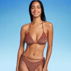 Women's Beaded Strap Triangle Bikini Top - Wild Fable™ -Target GUEST 82e31591 3d51 4db5 a021 70ed75854694