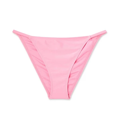 Women's Side Tab Extra Cheeky Bikini Bottom - Wild Fable™ Pink 7 Women's Side Tab Extra Cheeky Bikini Bottom - Wild Fable™ Pink - Image 5