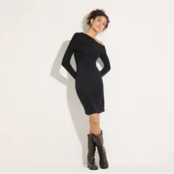 Women's Off-Shoulder Draped Dress - Wild Fable™ Black -Target GUEST 863864dd 32d2 4b40 a6cb 4098e751f13c